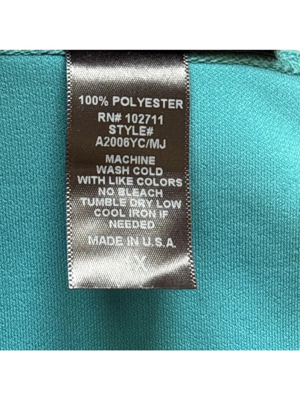 Antthony Original Women’s Size 1X Spring Pullover Turquoise Wide Strap Tank Top - Picture 5 of 10